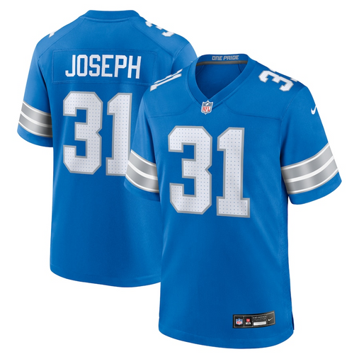 Detroit Lions 31 Kerby Joseph blue jersey