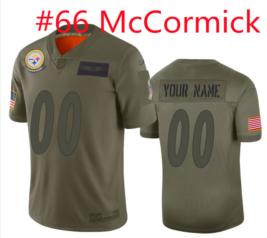 Men's Pittsburgh Steelers #66 Mason McCormick Camo Salute To Service NFL Stitched Limited Jersey