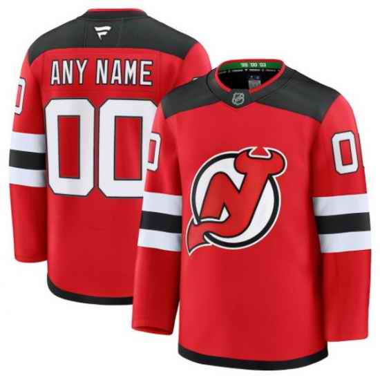 Men Women Youth New Jersey Devils Fanatics Home Premium Custom Jersey Red