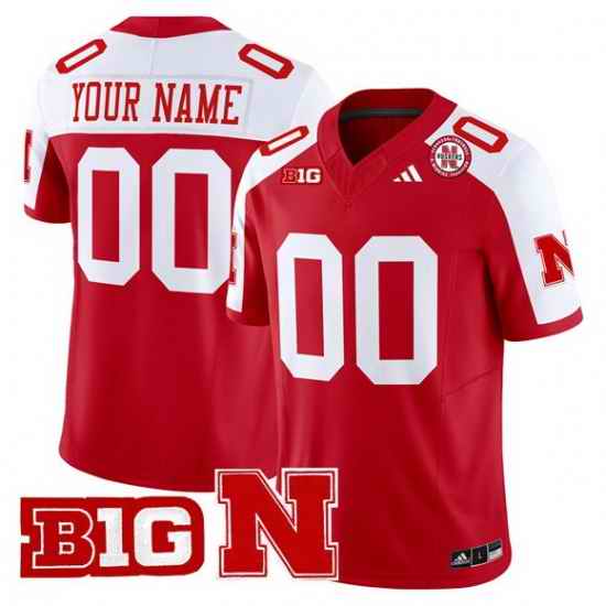 Men Cornhuskers ACTIVE PLAYER Custom Scarlet Alternate 2024 F U S E  Vapor Limited Stitched Football Jersey