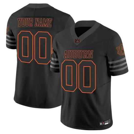 Men Women Youth Auburn Tigers Black Orange Vapor Limited Custom Jersey All Stitched Black