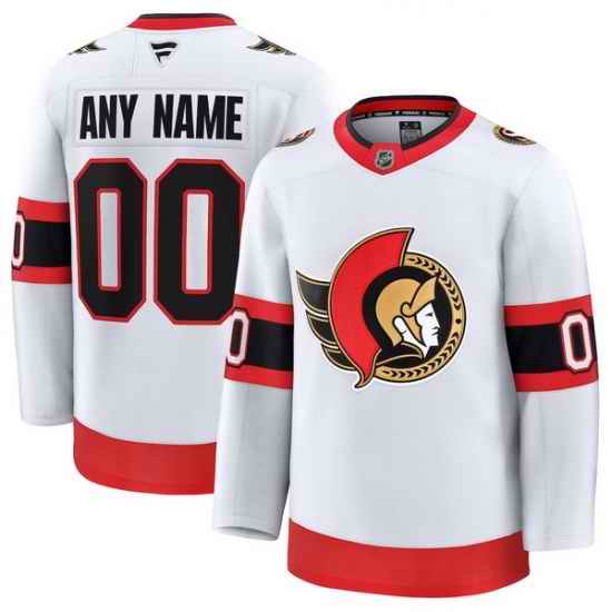 Men Women Youth Ottawa Senators Fanatics White Away Premium Custom Jersey