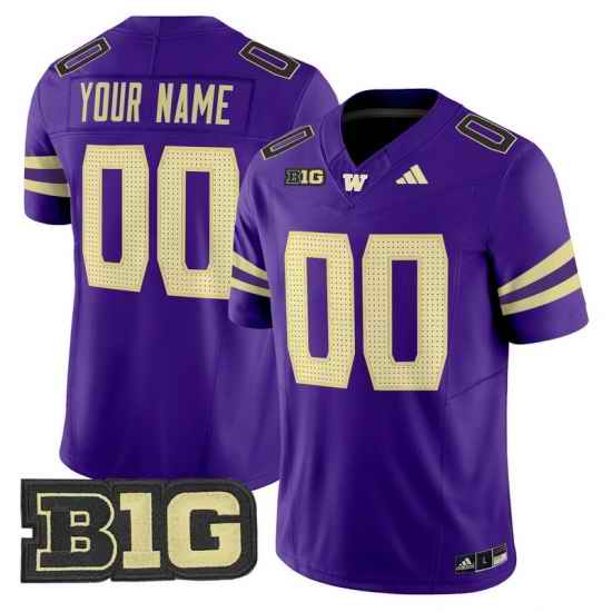 Men Women Youth Washington Huskies 2024 Vapor Limited Custom Jersey V5 All Stitched Purple