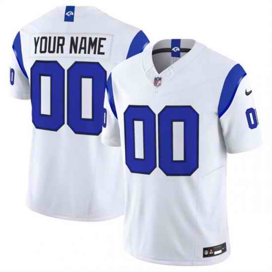 Women Los Angeles Rams Active Player Custom White Fearsome 2026 F U S E  Vapor Limited Stitched Football Jersey Run Small