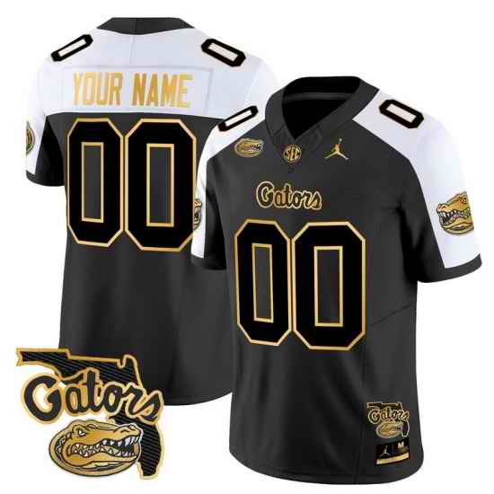 Men Women Youth Florida Gators 2024 Florida Patch Gold Vapor Limited Custom Jersey All stitched Alternate