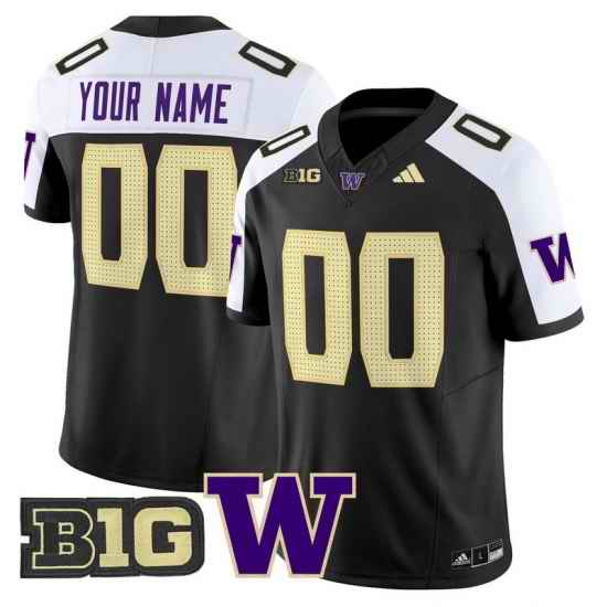 Men Women Youth Washington Huskies 2024 Vapor Limited Custom Jersey V5 All Stitched Black Alternate