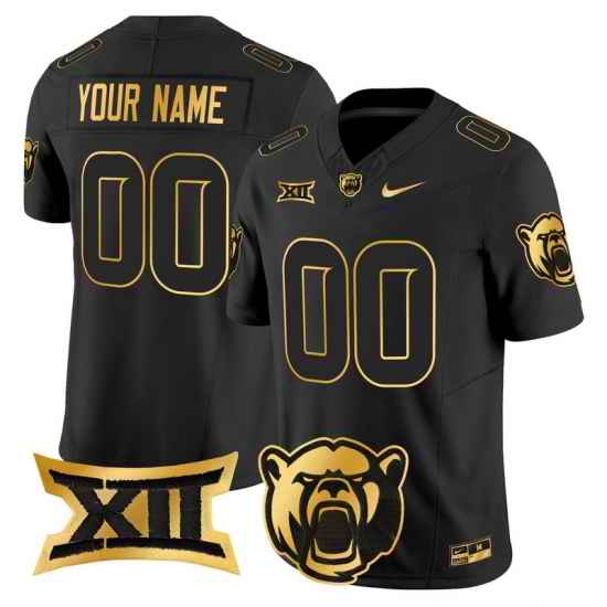 Men Women Youth Baylor Bears 2024 Gold Vapor Limited Custom Jersey All stitched Black Gold