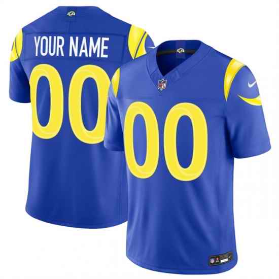 Men Los Angeles Rams Active Player Custom Royal 2026 F U S E  Vapor Limited Stitched Football Jersey