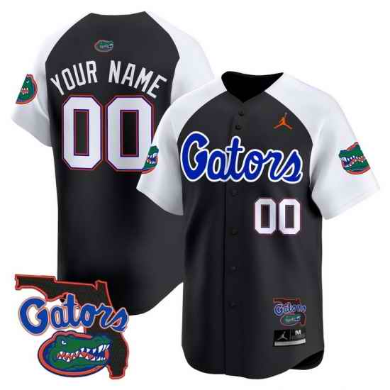 Men Women Youth Florida Gators 2024 Florida Patch Vapor Baseball Custom Jersey All Stitched Black Alternate