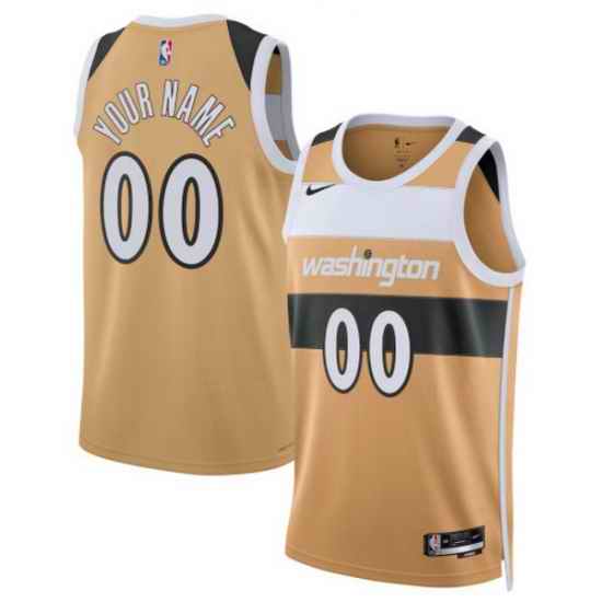 Washington Wizards Nike Unisex 2025 2026 City Edition Swingman Custom Jersey Gold