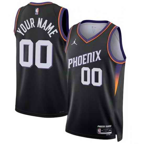 Men Women Youth Toddler PHOENIX SUNS Custom Nike NBA Stitched Jersey Black