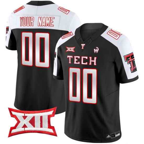 Men Women Youth Texas Tech Red Raiders 2024 Patrick Mahomes Symbol Vapor Limited Custom Jersey All Stitched Black Alternate