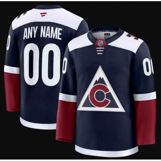 Men Women Youth Colorado Avalanche Fanatics Navy Alternate Premium Custom Jersey