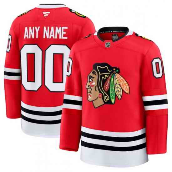 Men Women Youth Chicago Blackhawks Fanatics Red Home Premium Custom Jersey