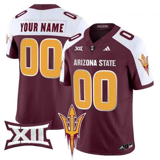 Men Women Youth Arizona State Sun Devils 2024 Vapor Limited Custom Jersey V2 All Stitched Maroon Aternate