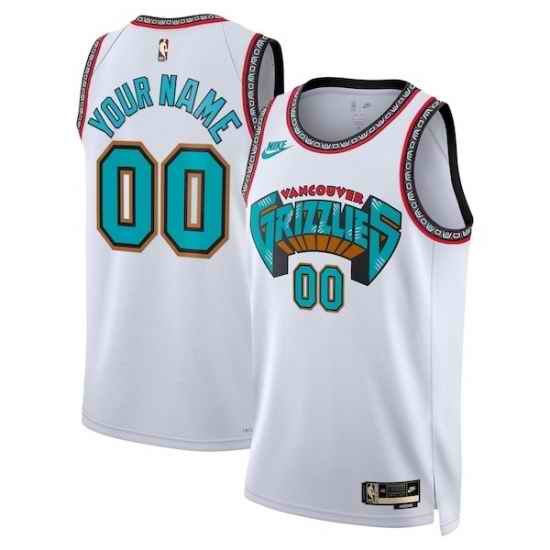 Men Women Youth Toddler MEMPHIS GRIZZLIES Custom Nike NBA Stitched Jersey White