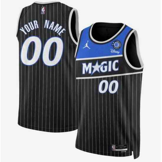 Men Women Youth Orlando Magic Active Player Custom Black 2025 New Generation of Magic Stitched Basketball Jersey