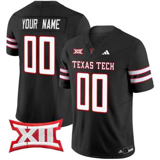 Men Women Youth Texas Tech Red Raiders 2024 Vapor Limited Custom Jersey All Stitched Black