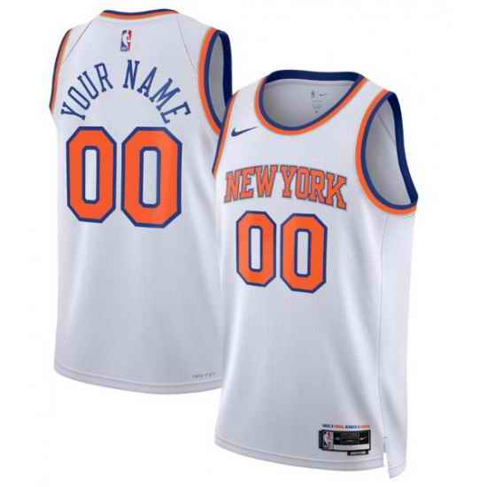 Men Women Youth Toddler NEW YORK KNICKS Custom Nike NBA Stitched Jersey White