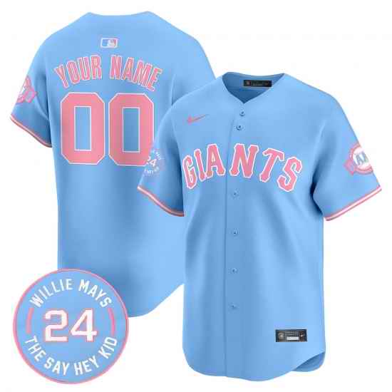 San Francisco Giants Blue Customized Jersey