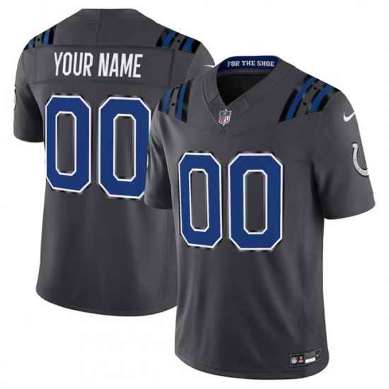 Men Indianapolis Colts Active Player Custom Dark Gray 2026 F U S E  Rivalries Collection Limited Stitched Football Jersey