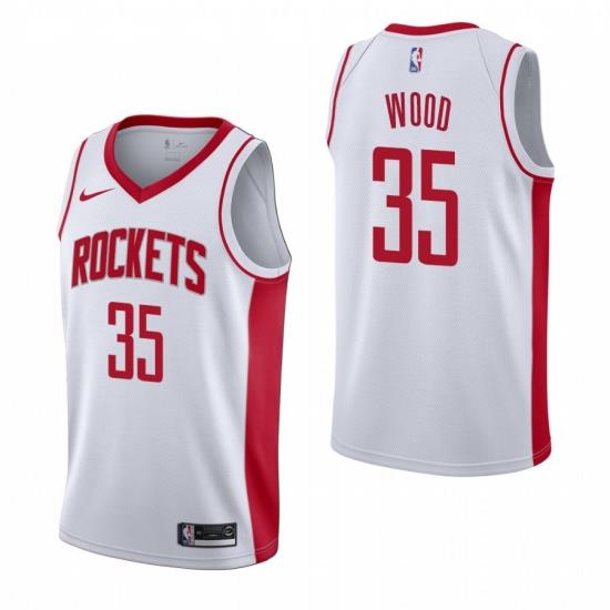 Men Nike Houston Rockets 35 Christian Wood Men 2019 20 Association Edition White Stitched NBA Jersey