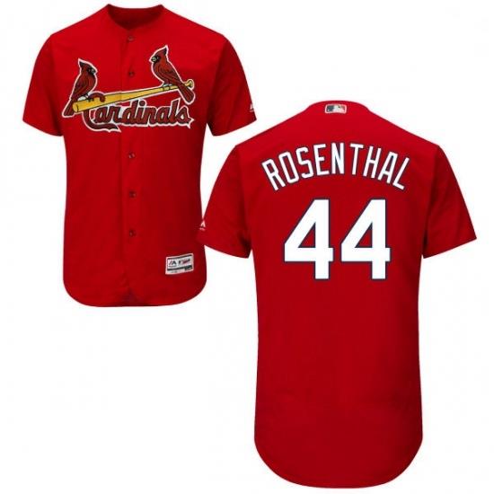 Mens Majestic St Louis Cardinals 44 Trevor Rosenthal Red Alternate Flex Base Authentic Collection MLB Jersey