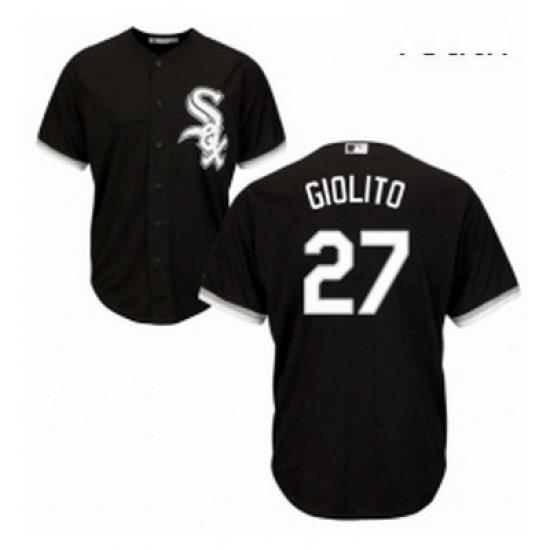 Youth Majestic Chicago White Sox 27 Lucas Giolito Replica Black Alternate Home Cool Base MLB Jersey