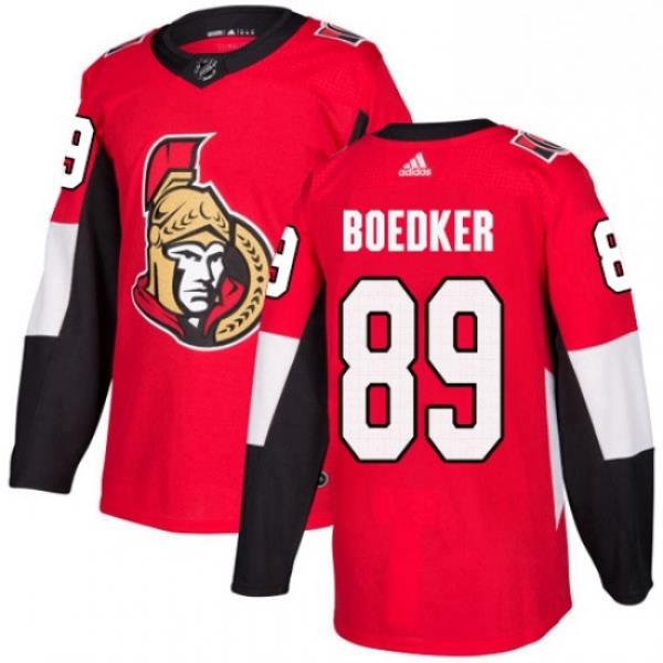 Mens Adidas Ottawa Senators 89 Mikkel Boedker Premier Red Home NHL Jersey