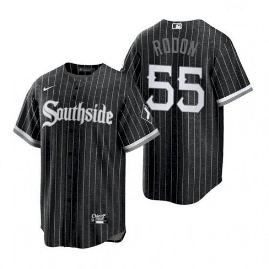 Men's Chicago White Sox Southside Carlos Rodon Black 2021 Replica Jersey