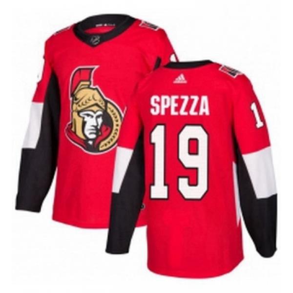 Mens Adidas Ottawa Senators 19 Jason Spezza Premier Red Home NHL Jersey