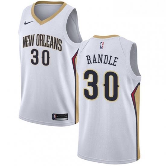 Womens Nike New Orleans Pelicans 30 Julius Randle Swingman White NBA Jersey Association Edition