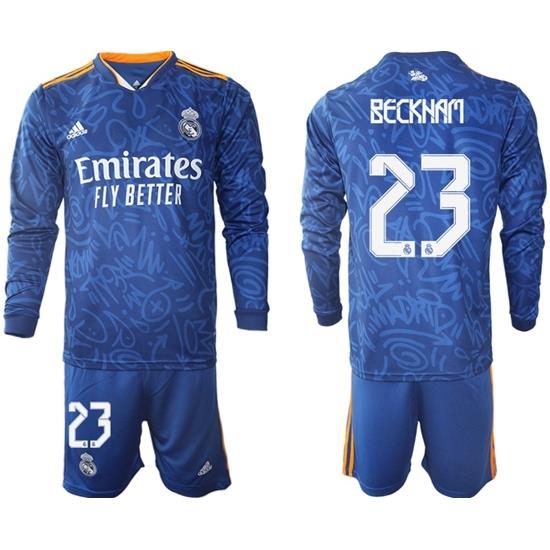 Men Real Madrid Long Sleeve Soccer Jerseys 523