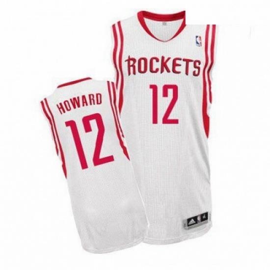 Revolution 30 Rockets 12 Dwight Howard White Home Stitched NBA Jersey