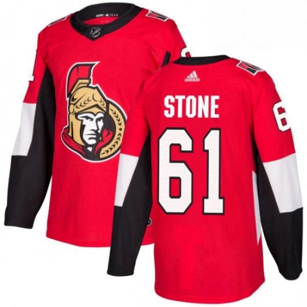 Mens Adidas Ottawa Senators 61 Mark Stone Premier Red Home NHL Jersey