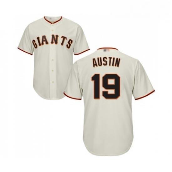 Youth San Francisco Giants 19 Tyler Austin Replica Cream Home Cool Base Baseball Jersey