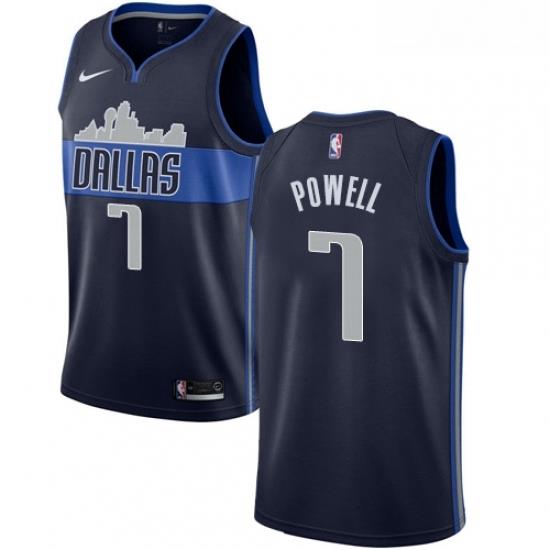 Womens Nike Dallas Mavericks 7 Dwight Powell Swingman Navy Blue NBA Jersey Statement Edition