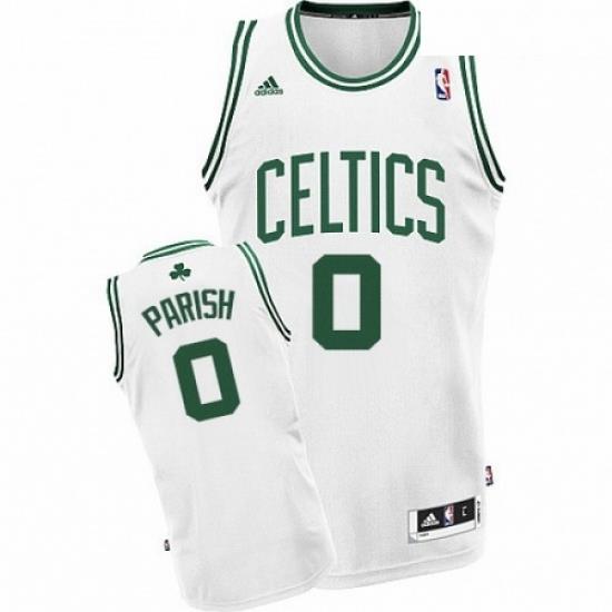 Mens Adidas Boston Celtics 0 Robert Parish Swingman White Home NBA Jersey