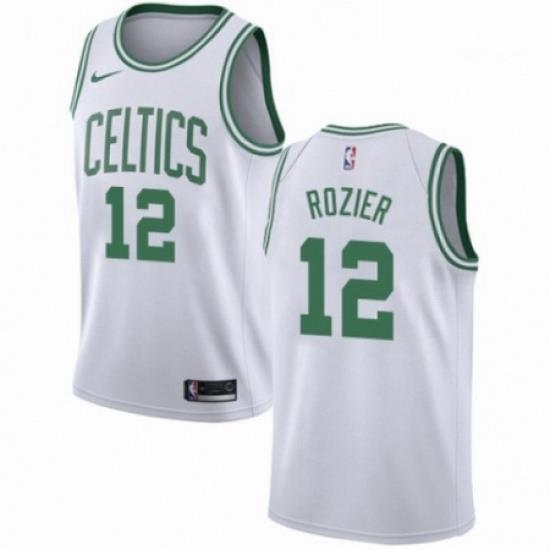 Mens Nike Boston Celtics 12 Terry Rozier Swingman White NBA Jersey Association Edition