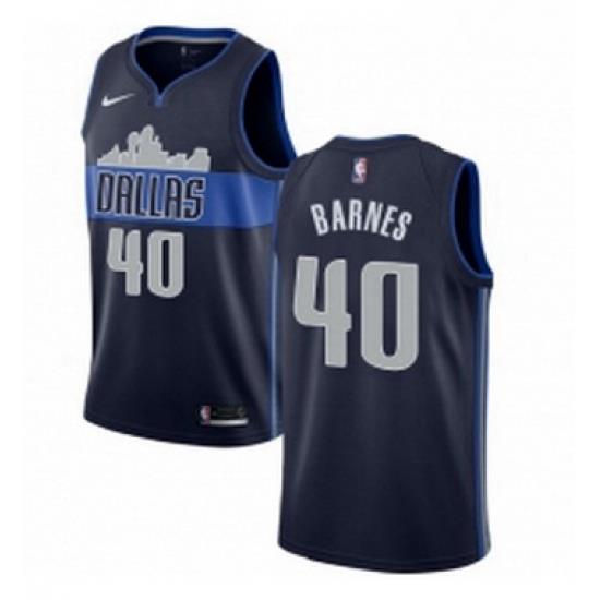 Womens Nike Dallas Mavericks 40 Harrison Barnes Swingman Navy Blue NBA Jersey Statement Edition