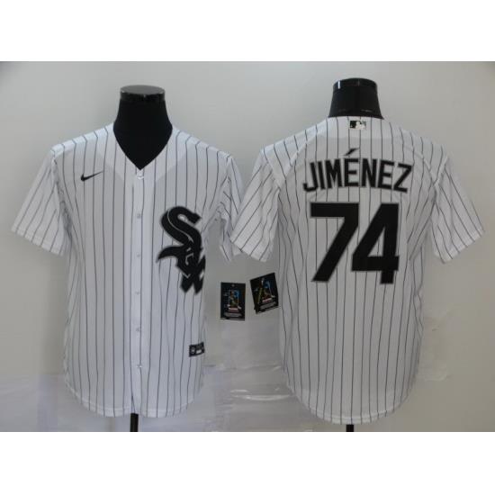 White Sox 74 Eloy Jimenez White 2020 Nike Cool Base Jersey