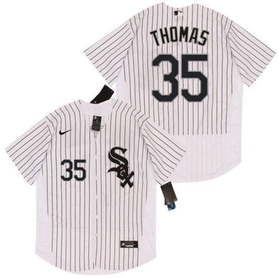 White Sox 35 Frank Thomas White 2020 Nike Flexbase Jersey