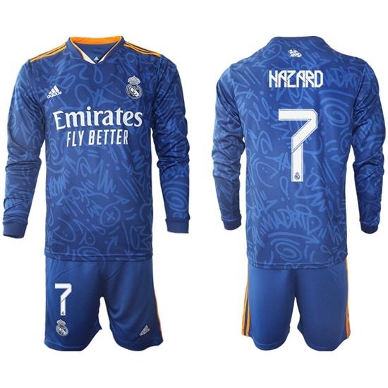 Men Real Madrid Long Sleeve Soccer Jerseys 536