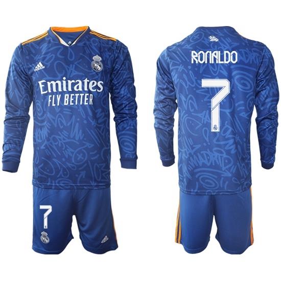 Men Real Madrid Long Sleeve Soccer Jerseys 537