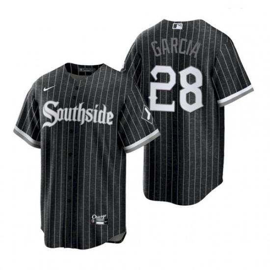 Men's White Sox Southside Leury Garcia Black City Connect Replica Jersey