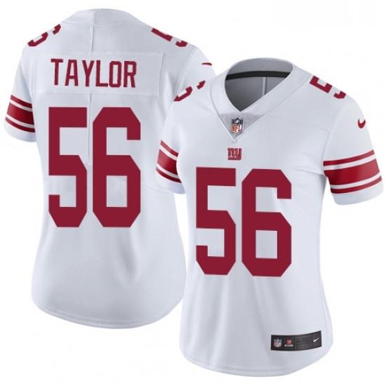 Womens Nike New York Giants 56 Lawrence Taylor Elite White NFL Jersey