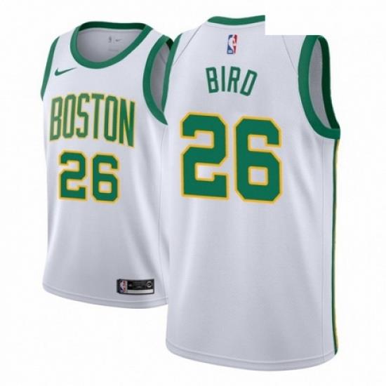 Men NBA 2018 19 Boston Celtics 26 Jabari Bird City Edition White Jersey