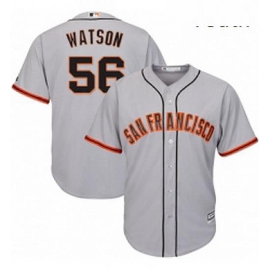 Youth Majestic San Francisco Giants 56 Tony Watson Authentic Grey Road Cool Base MLB Jersey