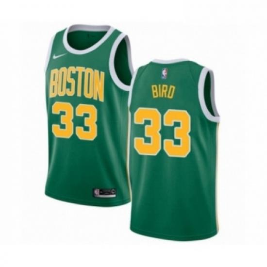 Mens Nike Boston Celtics 33 Larry Bird Green Swingman Jersey Earned Edition