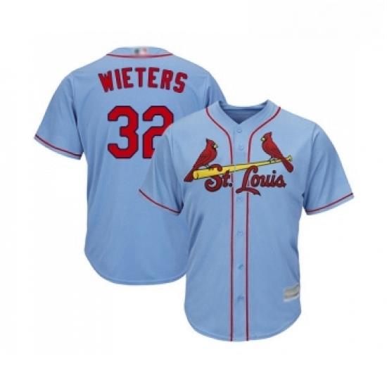 Youth St Louis Cardinals 32 Matt Wieters Replica Light Blue Alternate Cool Base Baseball Jersey